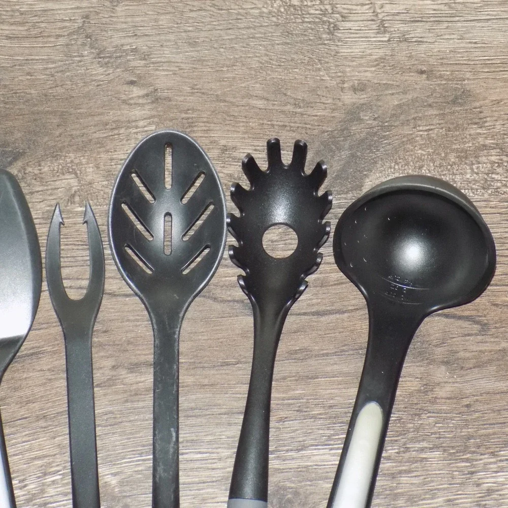 Calphalon Kitchen Utensil Set 6 Piece Black Nylon Heat Safe